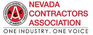 Logo of the Nevada Contractors Association, featuring "AGC" in a circle, with text "Nevada Contractors Association".