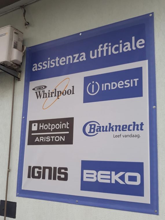 cartello assistenza tecnica ufficiale