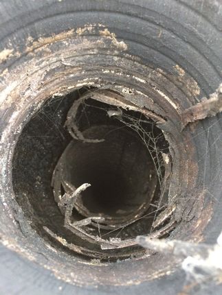 This liner is badly corroded and needs replacing.  It poses a major health and safety issue for the home owner.
