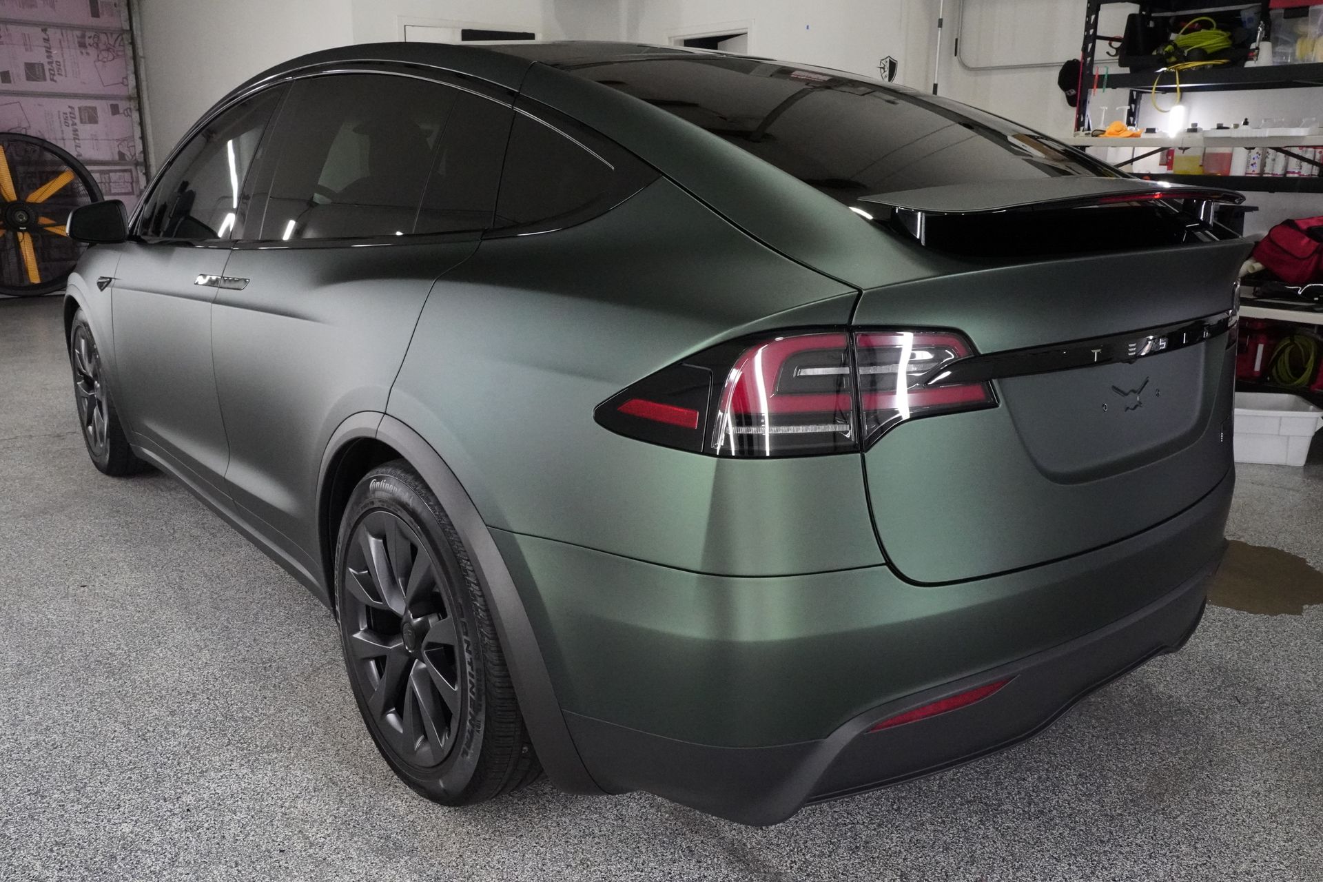 Pure PPF Satin Forest Green PPF on Tesla Model X