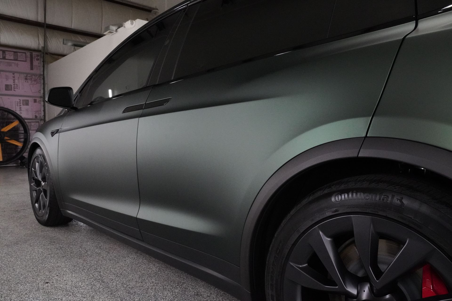 Pure PPF Satin Forest Green PPF on Tesla Model X