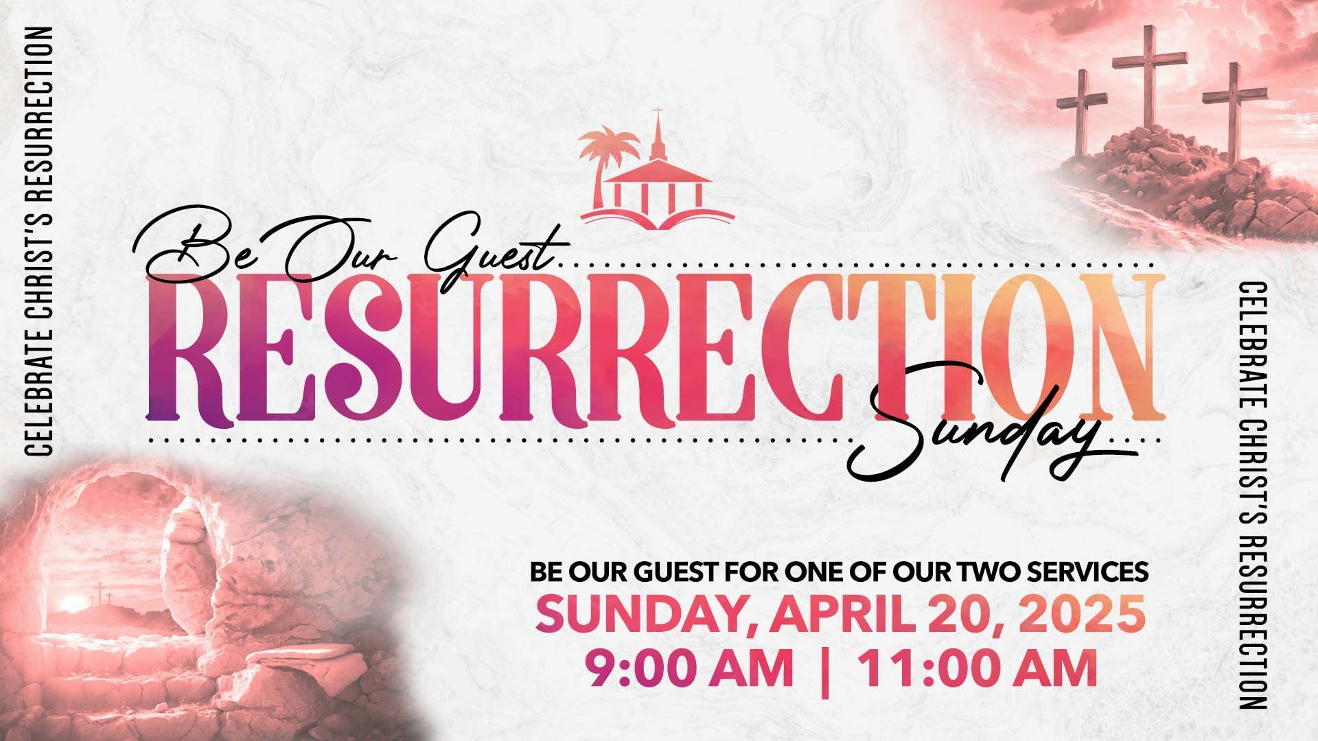 Easter Sunday service invitation: