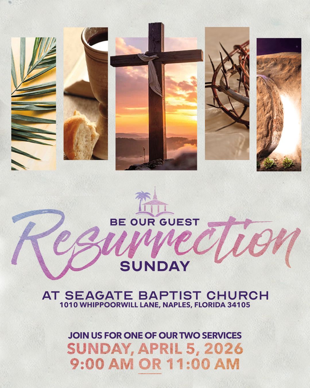 Easter Sunday flyer: 