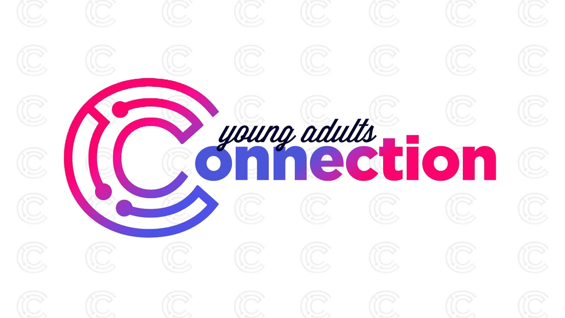 Logo for Young Adults Connection: pink/purple