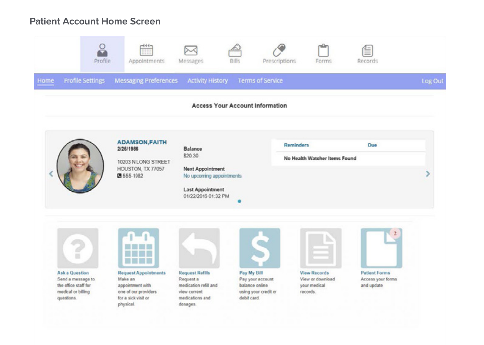 Doctor showing an older patient a tablet screen. They sit at a desk in a medical office.