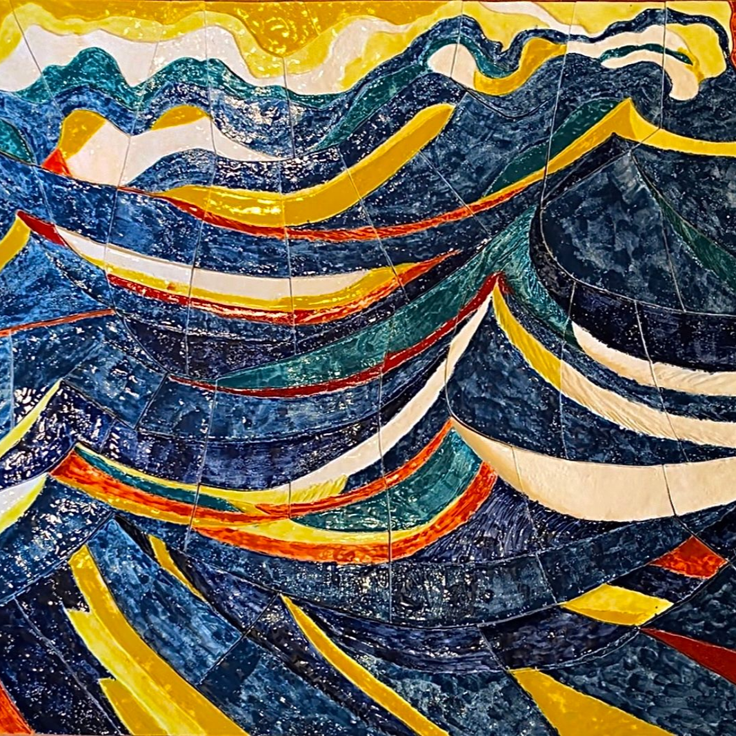 mosaico ceramico progetto casa Lerici, ELEkeramos