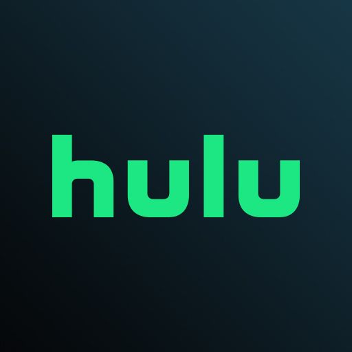 The hulu logo is green on a black background.