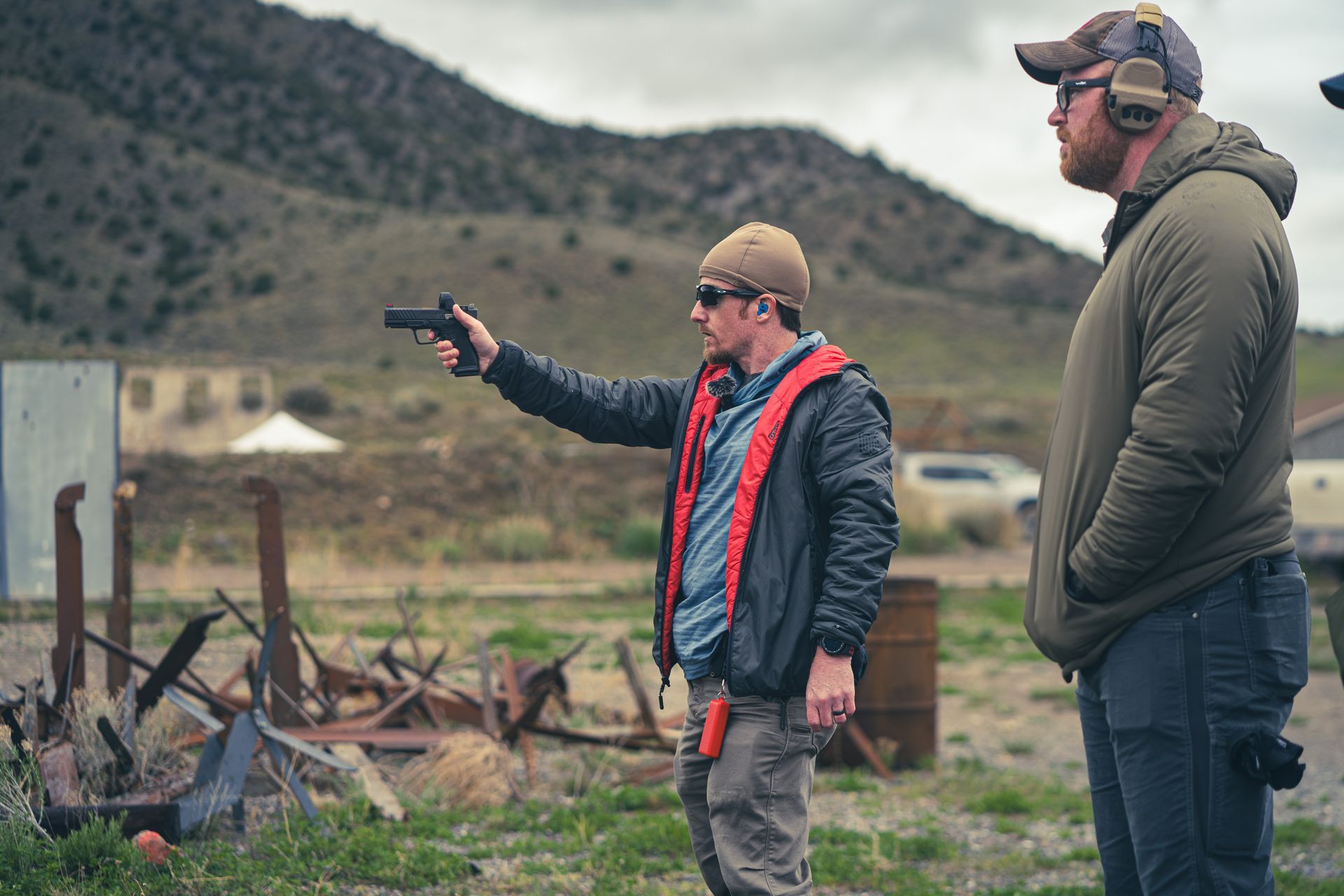 One Handed Focused Shooting