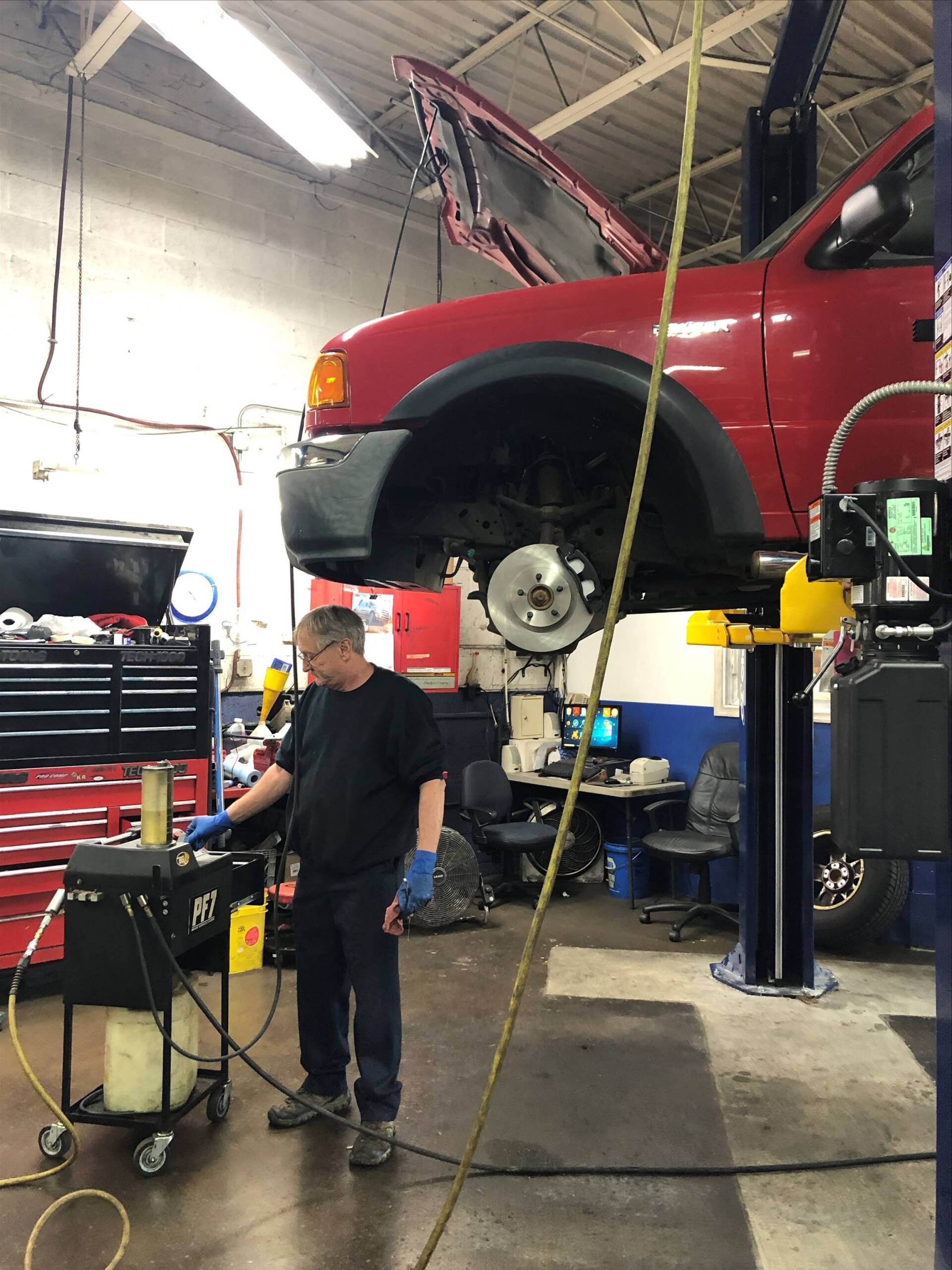 Around the shop at API Service Center in Charlottesville, VA