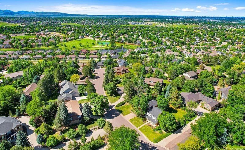 Aerial view of the neighborhood of Littleton Co