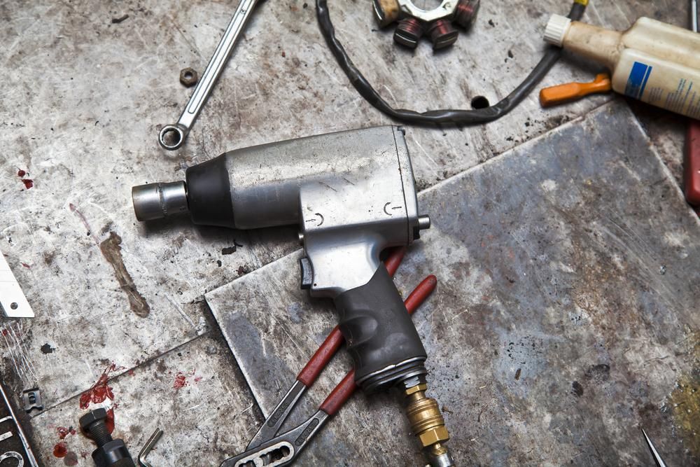 An Air Wrench is Sitting on Top of a Table — Ballina Bearing Supplies In Tweed Heads, NSW