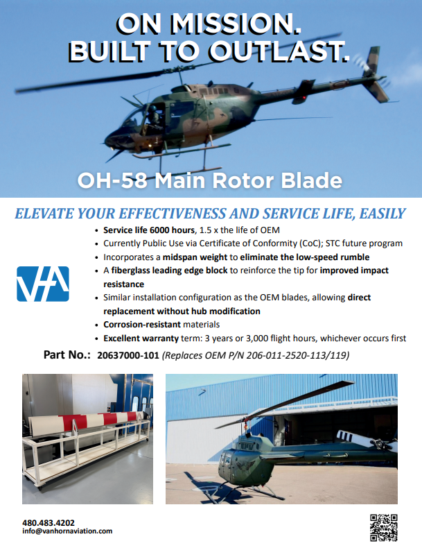 OH58 Main Rotor Blade Flyer OH58 Main Rotor Blade Flyer