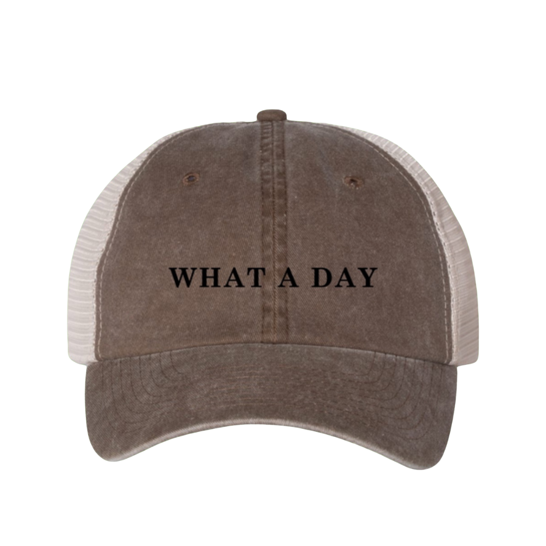 What a Day Hat - Brown Tru