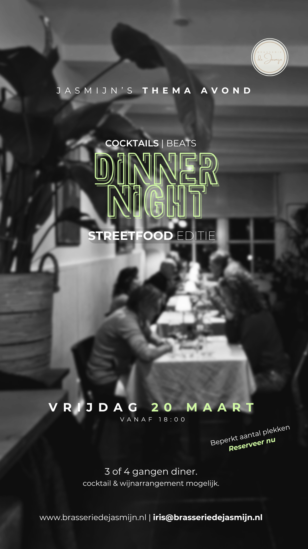 DINNER NIGHT IN DE JASMIJN