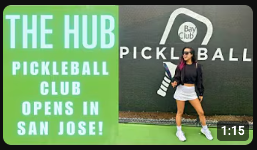 Screenshot of a video of Carla getting ready to play pickleball