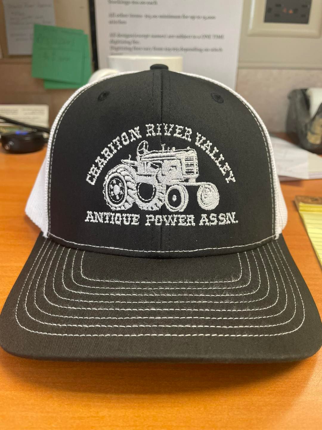 A hat that says chariton river valley antique power assn