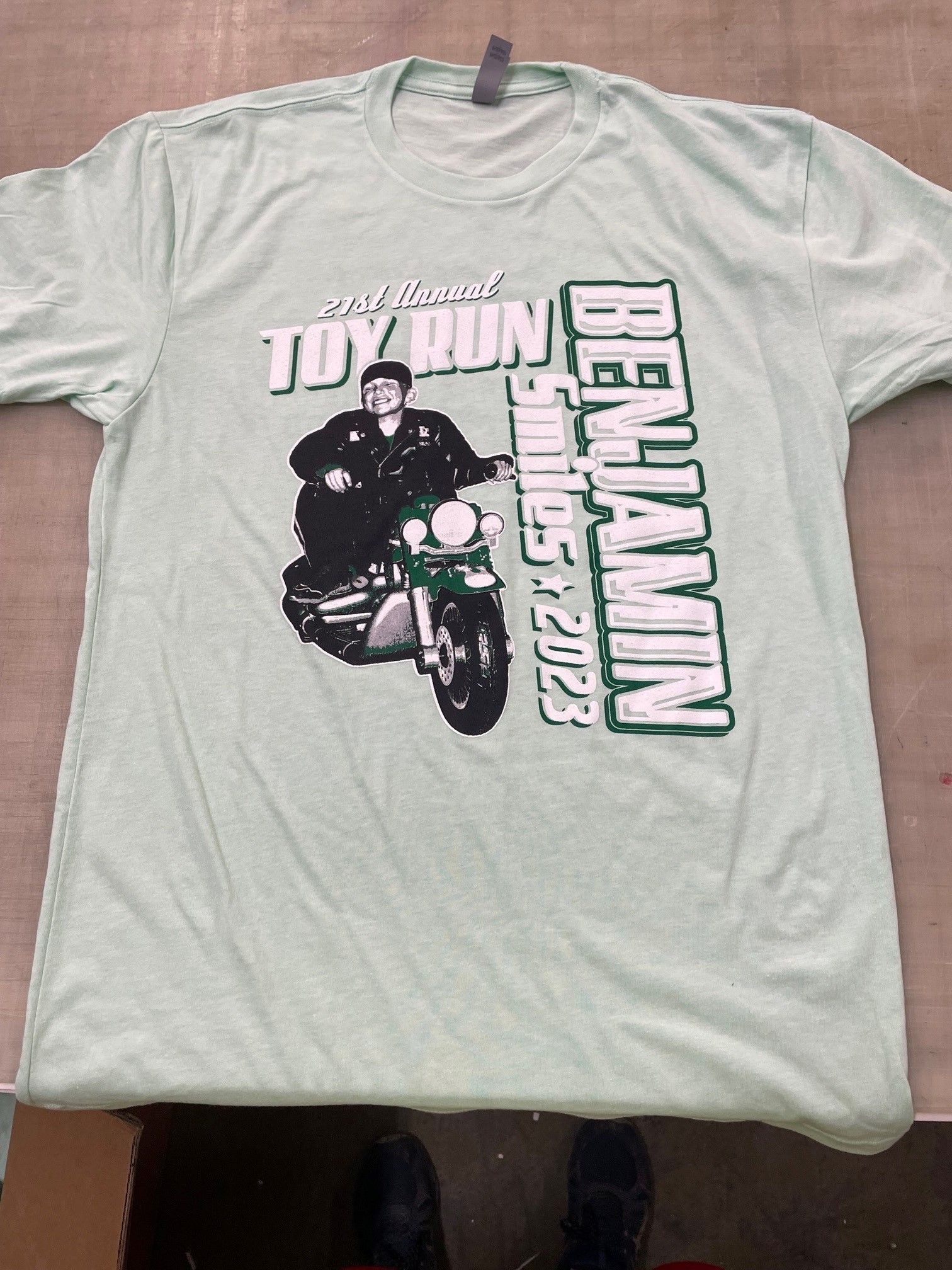 A t-shirt that says benjamin on it