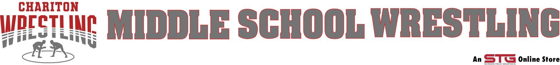 A logo for the middle school wrestling team