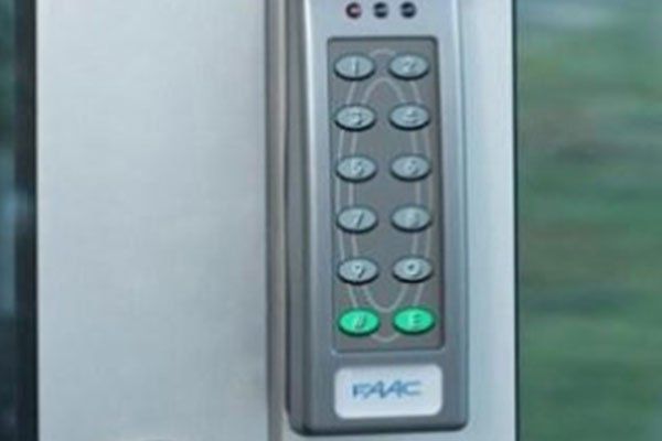 Un tastierino di un dispositivo di sicurezza per controllo accessi