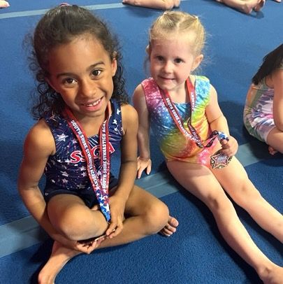 Our Preschool gymnastics classes are a great way to get started in gymnastics for kids!