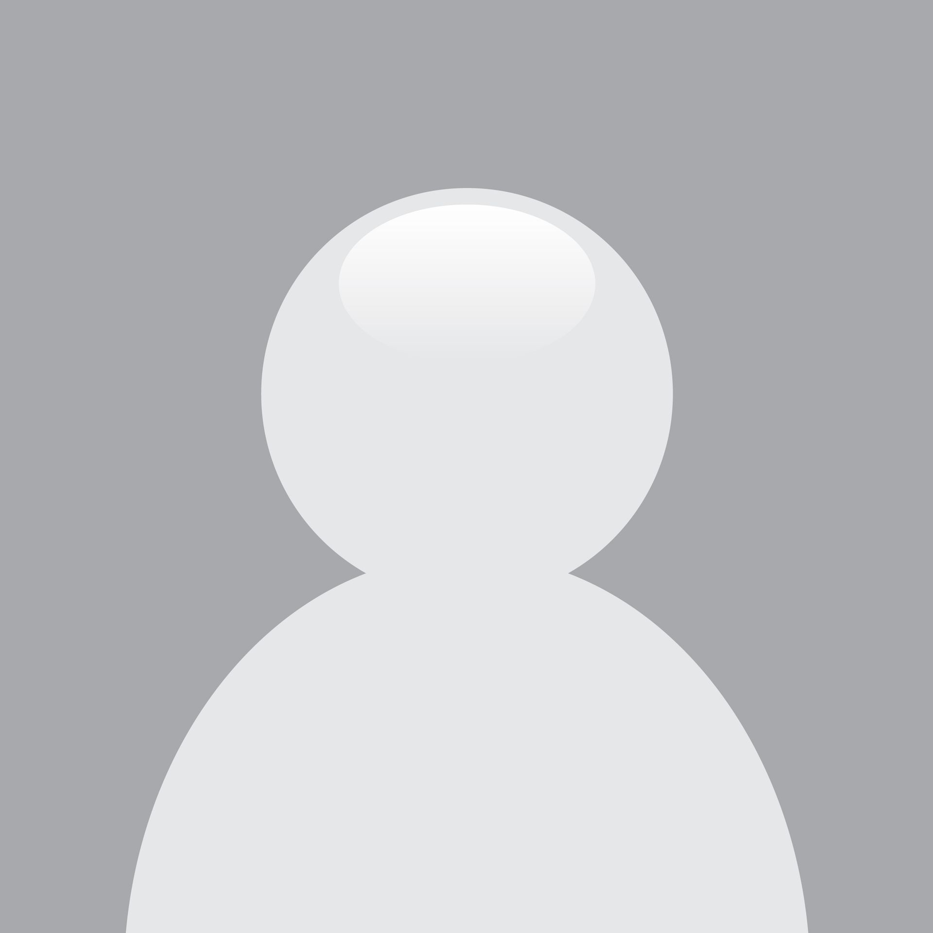 A generic, white silhouette of a person against a gray background, representing a placeholder profile icon.