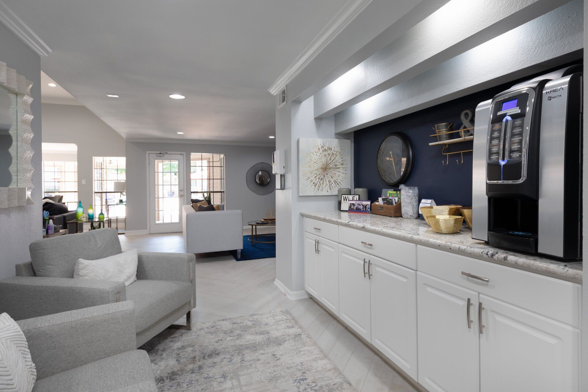 Lobby Kitchen with Coffee Machine | McAlister