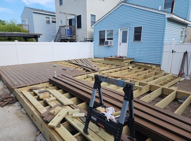 During Deck Remodelling — Beachwood, NJ — McGuire & McGuire Property Maintenance & Repair