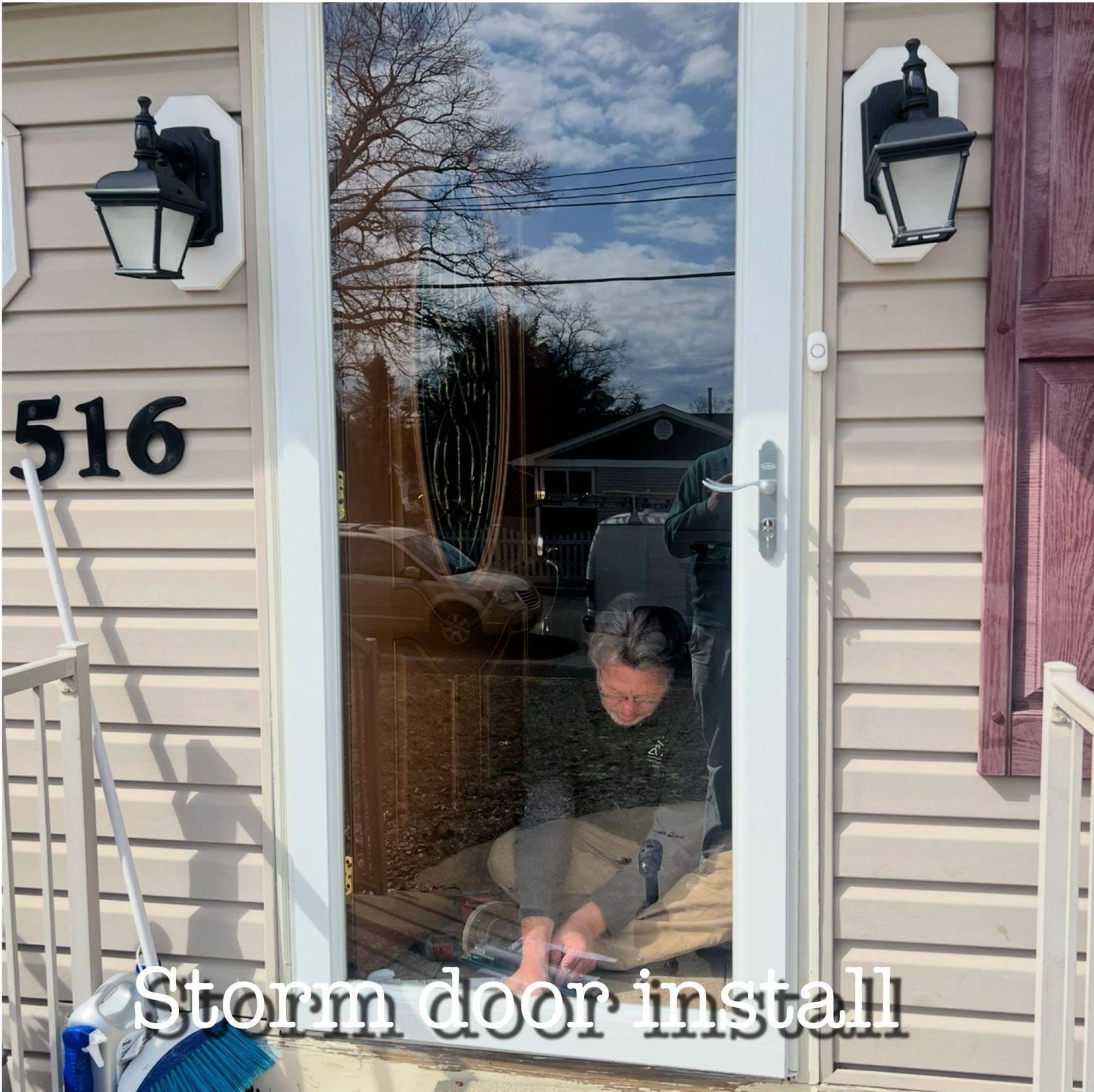 Storm Door Install— Beachwood, NJ — McGuire & McGuire Property Maintenance & Repair