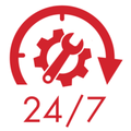 24/7 Roadside Service Icon | ATS Fleet Service