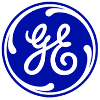 The ge logo is in a blue circle with a white swirl.