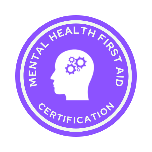 A first aid emergency sign with a white cross in a red circle