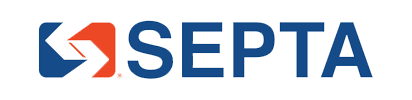 A blue and red logo for septa on a white background