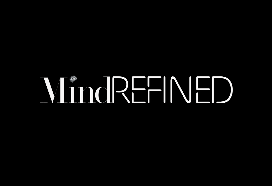 The word mind refined is written in white on a black background.