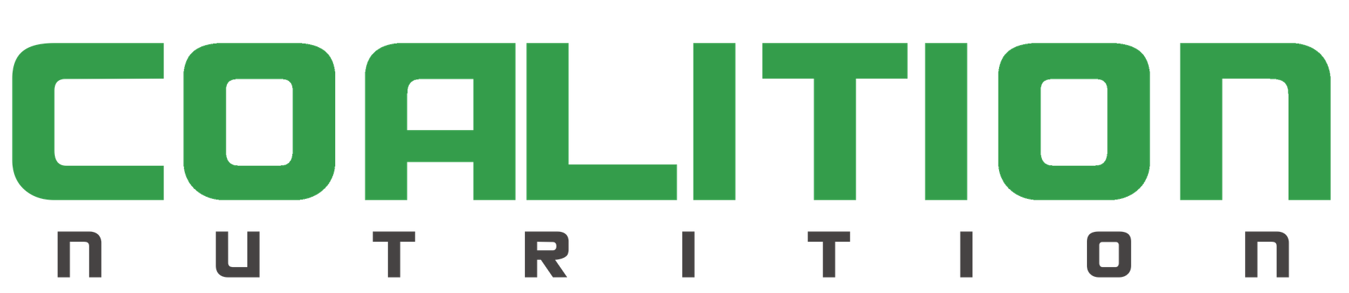 A green and white logo for coalition nutrition