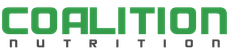A green and white logo for coalition nutrition