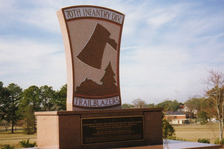 A monument for the 70th infantry division
