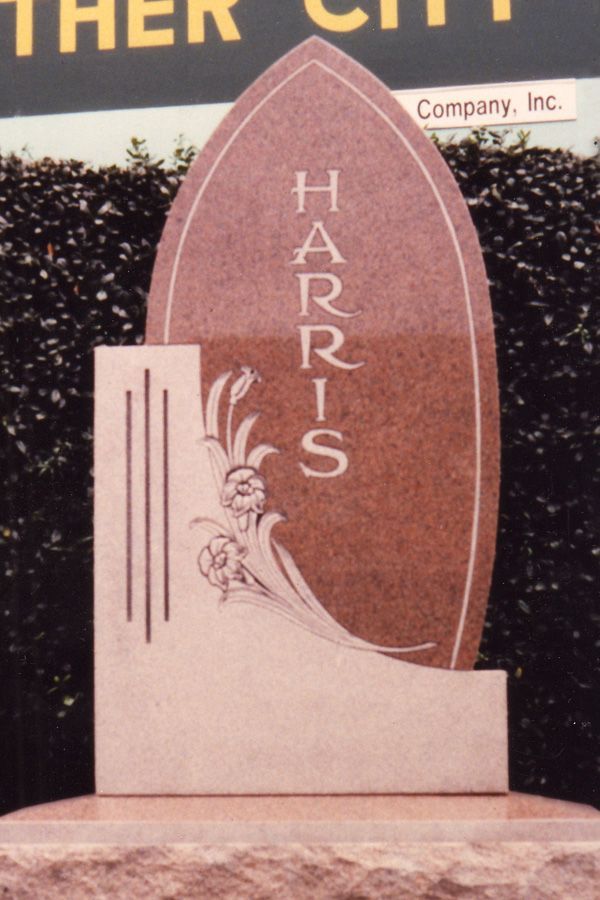 A gravestone with the name harris on it