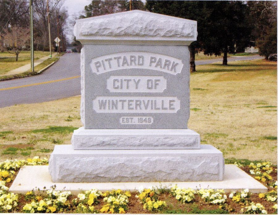 A monument for pittard park city of winterville