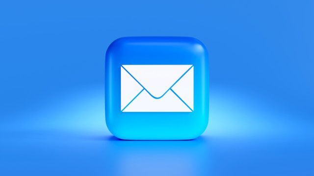 Blue, rounded square icon with a white envelope.