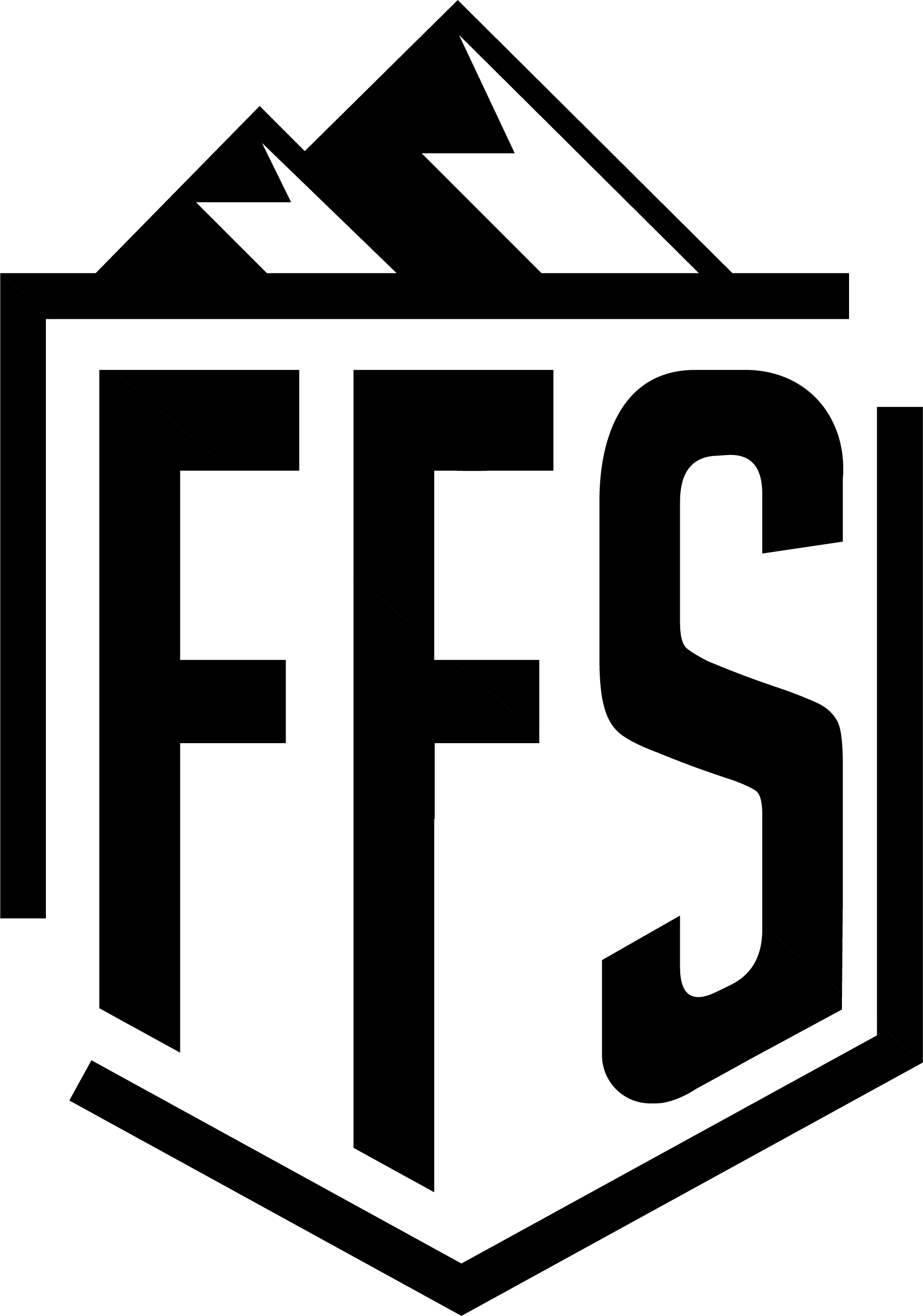 Black and white logo: 