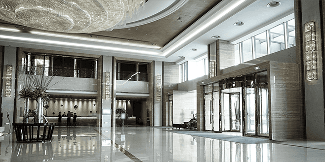luxury hotel entrance