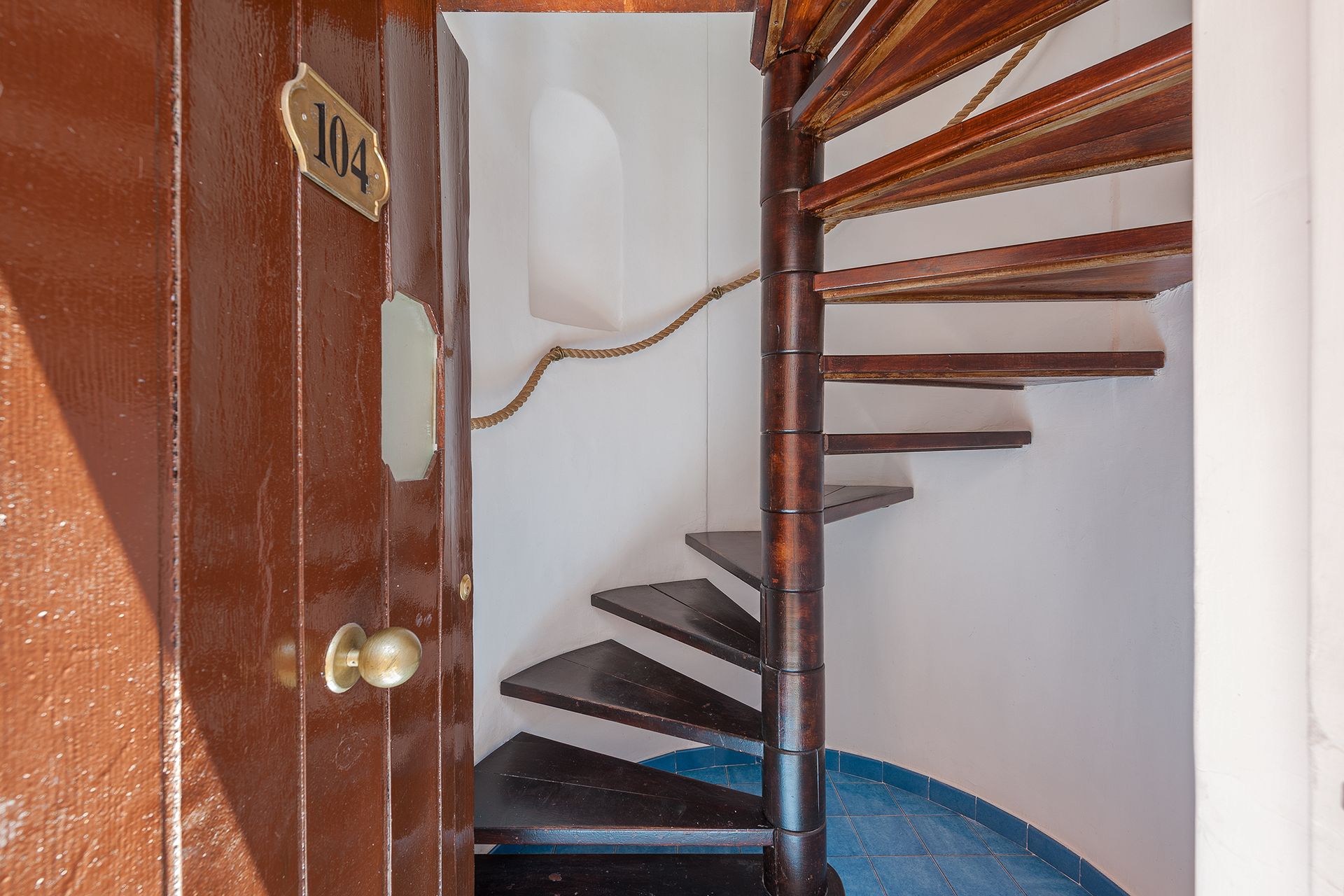 staircase leading to the rooms