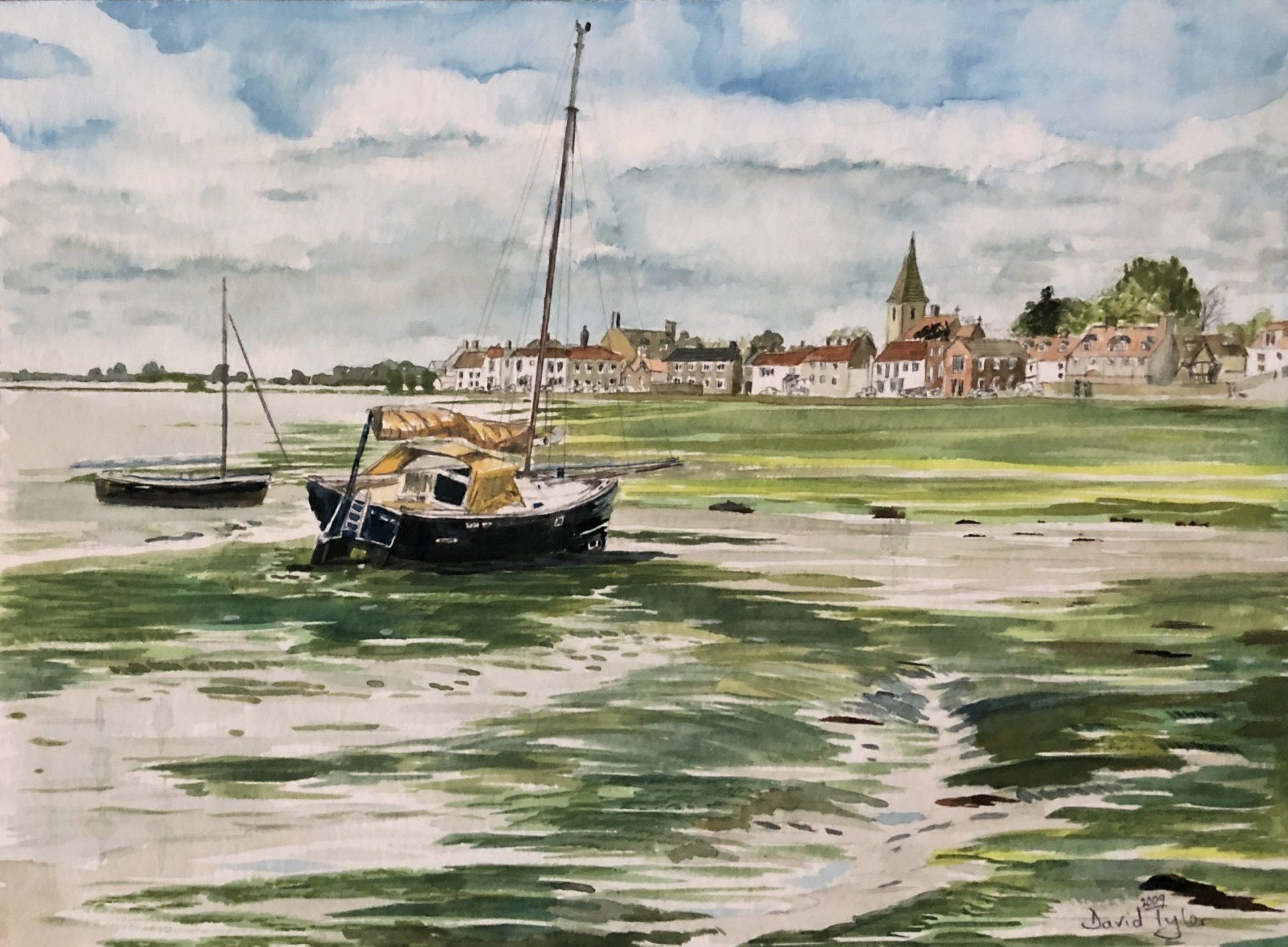 Bosham estuary at low tide, 2015