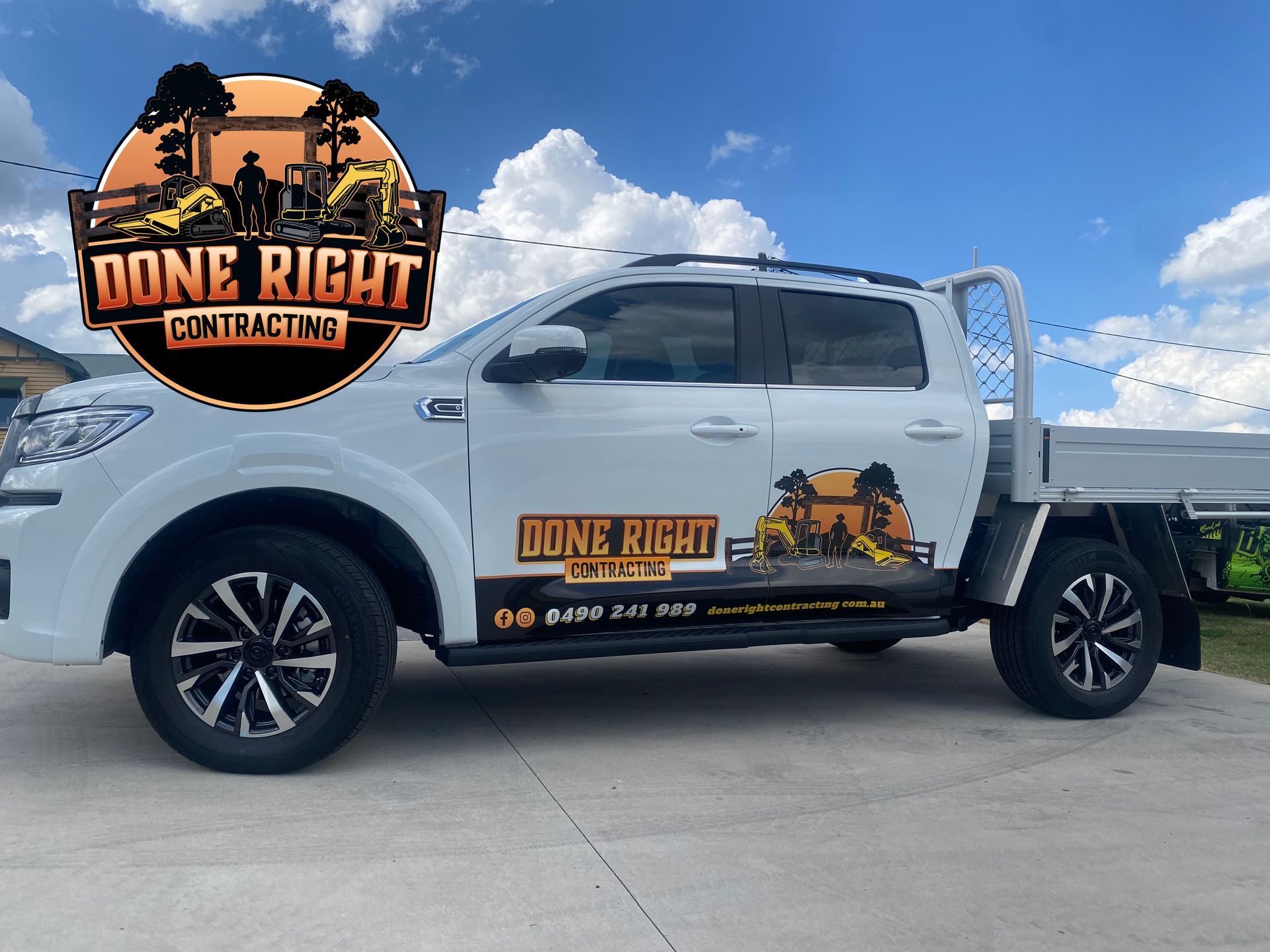 Plumbing Truck With Cartoon Character Holding a Wrench — Boss Signs & Tint in Gympie, QLD