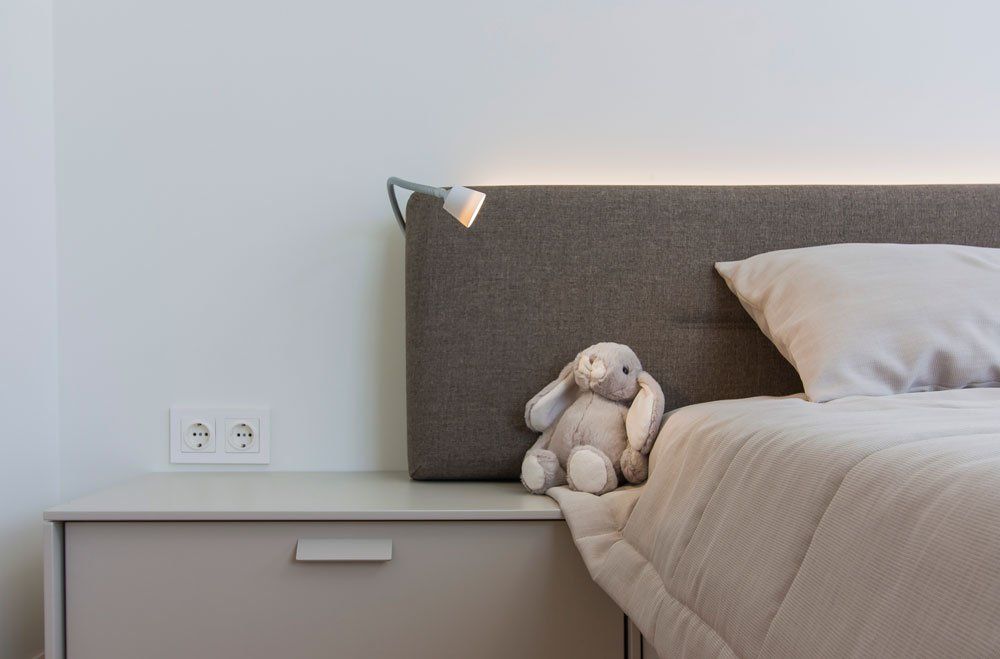 rezidence pērle dizaina guļamistaba ar zaķi