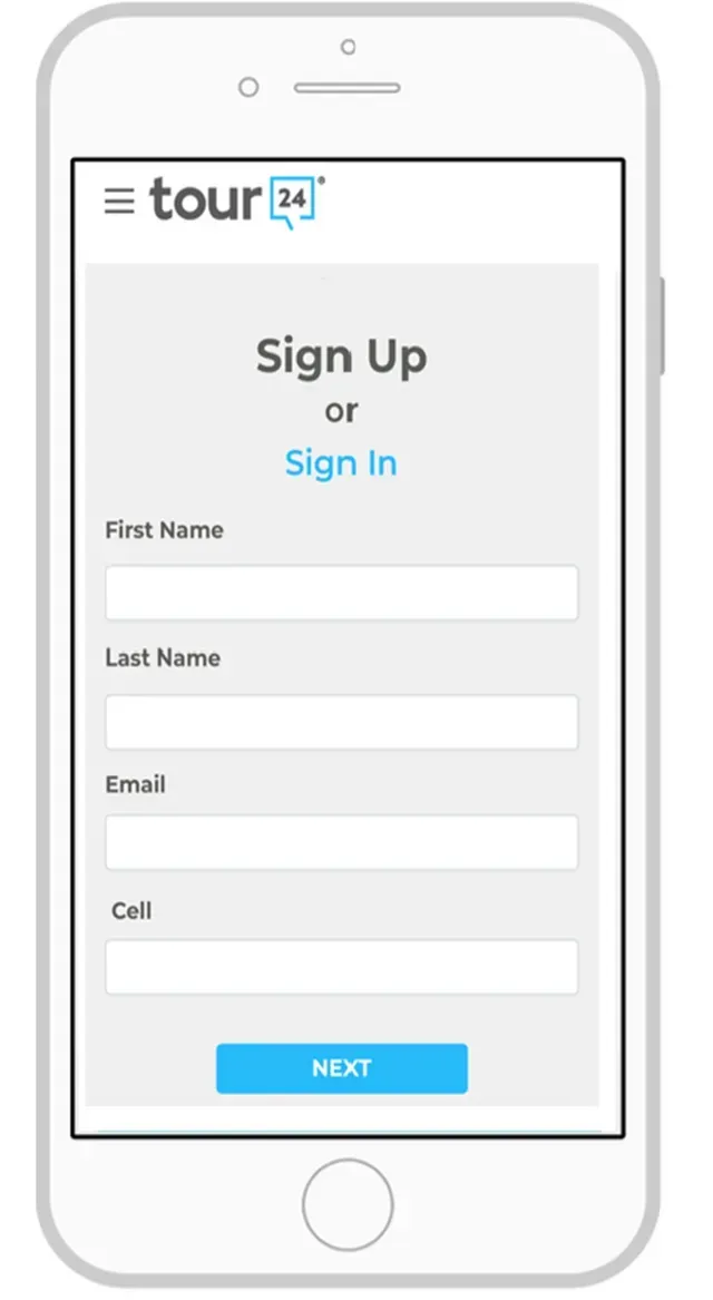 Self-guided tour screenshot