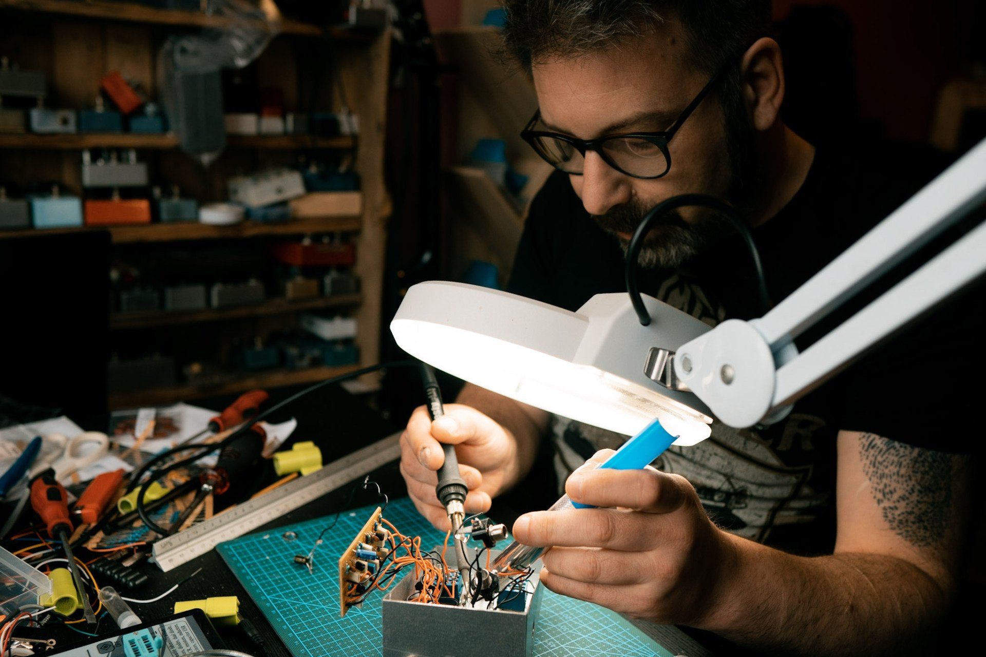 Michael emmergy FX making guitar pedals