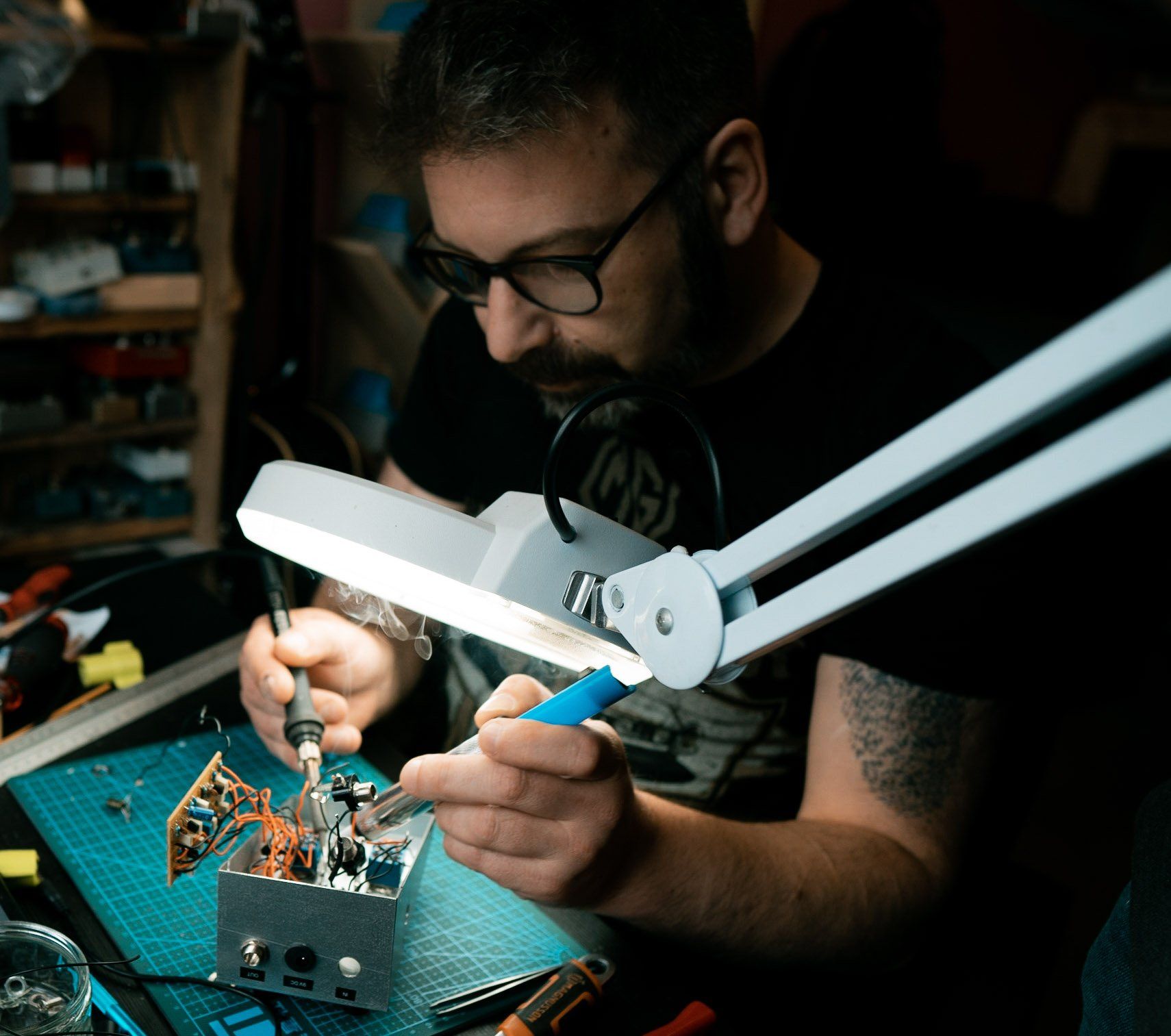 Michael emmergy FX making guitar pedals