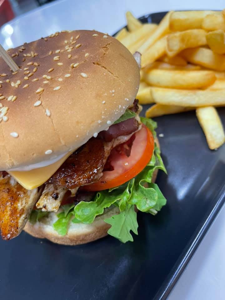 Hamburger with Fries — Café in Maitland, NSW