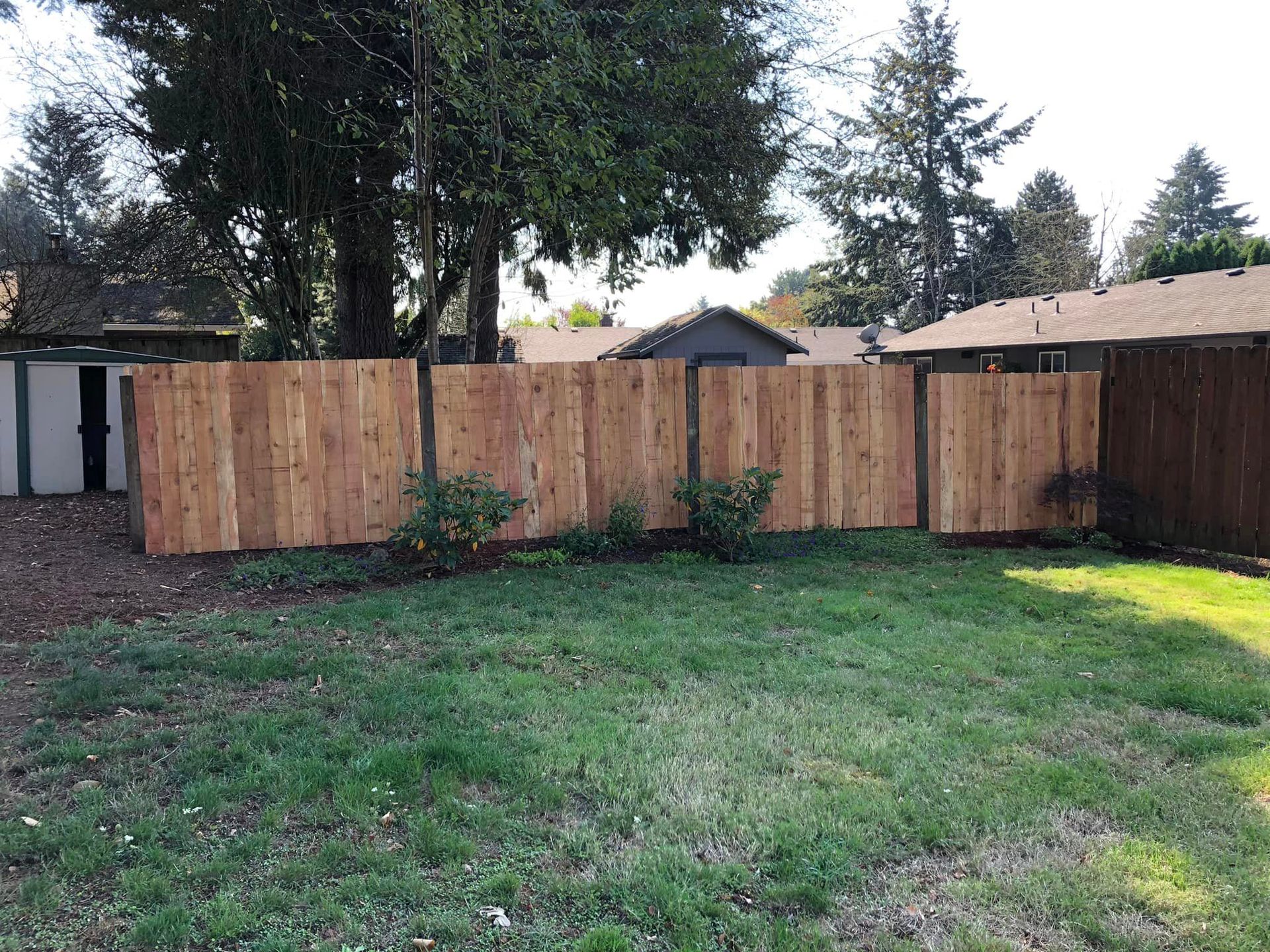 renovation and repair before and after  fence